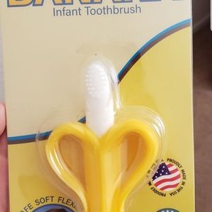 Baby banana toothbrush teether toy
